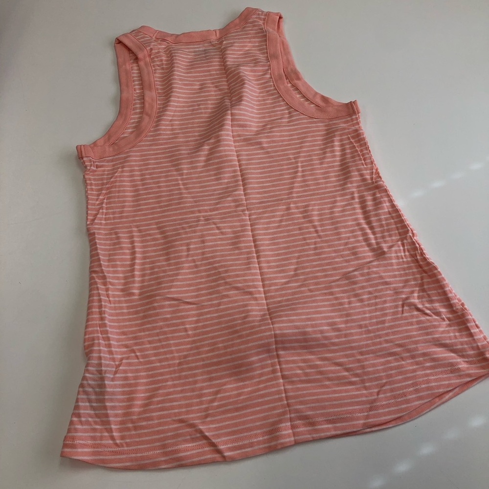 Old Navy peach colored strip tank top - Picture 3 of 3